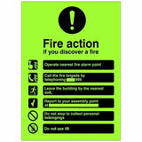If You Discover a Fire - Fire Action Sign