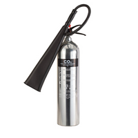 Fireshield 5kg Polished Stainless Steel CO2 Fire Extinguisher