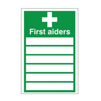 First Aider's Sign