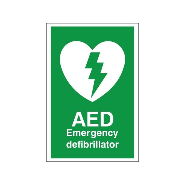 AED Defibrillator Sign