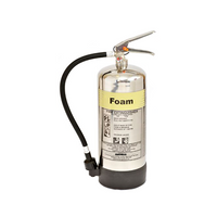Fireshield 6ltr Polished Stainless Steel AFFF Foam Fire Extinguisher