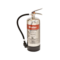 Fireshield 6ltr Polished Stainless Steel Water Fire Extinguisher