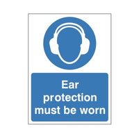 Ear Protection must be worn Sign