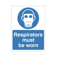 Respirators Must be Worn Sign