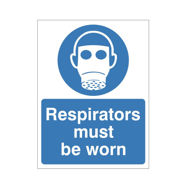 Respirators Must be Worn Sign
