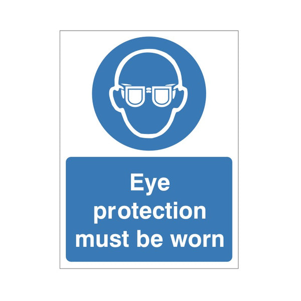 Eye Protection Must be Worn Sign