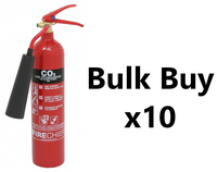 Bulk Buy - Fireshield 2kg CO2 Fire Extinguisher x10
