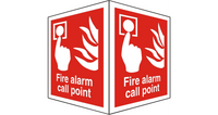 Fire Alarm Call Point Projecting Location Sign