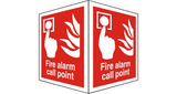 Fire Alarm Call Point Projecting Location Sign