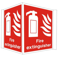 Fire Extinguisher Projecting Location Sign