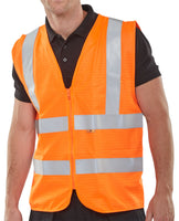 Fire Retardant Hi-Vis Zip Up Waistcoat