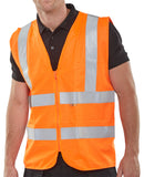 Fire Retardant Hi-Vis Zip Up Waistcoat