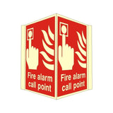 Fire Alarm Call Point Projecting Location Sign