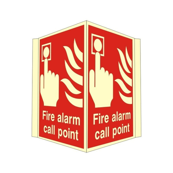 Fire Point Projecting Sign Fire Alarm Call Point Projecting Location Sign – The-Safety.Shop