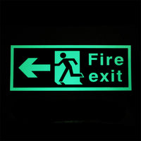 Fire Exit Left Arrow Sign