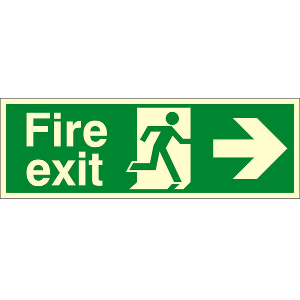 Fire Exit Right Arrow Sign