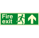 Fire Exit Up Arrow Sign