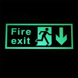Fire Exit Down Arrow Sign