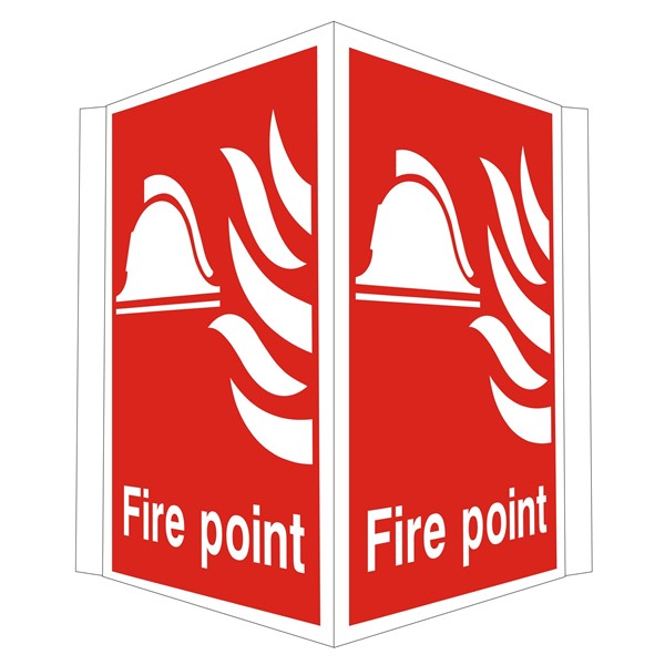 Fire Point Projecting Location Sign