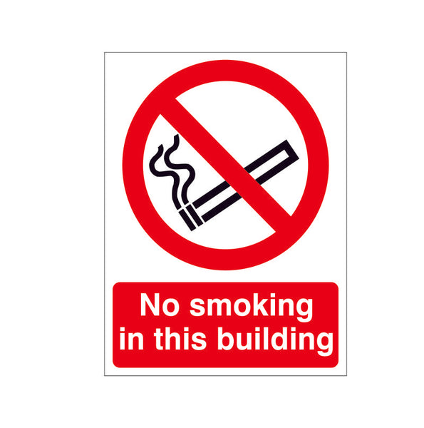 No Smoking in this Building Sign