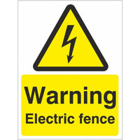 Warning Electric Fence Sign